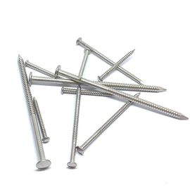 1.8mm Wire Diameter Oval Head Ring Shank Finish Nails For Industry