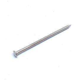 1.8mm Wire Diameter Oval Head Ring Shank Finish Nails For Industry