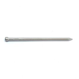 Headless Ring Shank Nails For Timbers , Flat Head Annular Threaded Nails