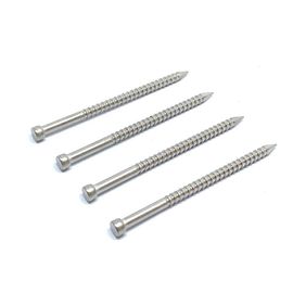 Jolt Head Polished Stainless Steel Annular Ring Shank Nails For Timbers