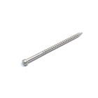 Headless Ring Shank Nails For Timbers , Flat Head Annular Threaded Nails