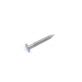 Flat Head Type Stainless Steel Ring Shank Roofing Nails For Wooden Project