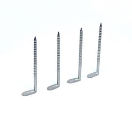 2.0 X 40MM Stainless Steel Right Angle Nails , Annular Grooved Spiral Shank Nail