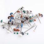 A2 / A4 Polymer Headed Pins And Stainless Steel Nails With Colorfull Head