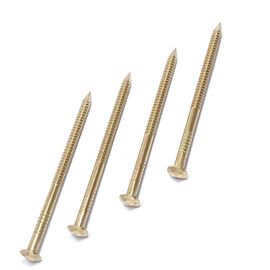 60MM X 3.15 Rose Head Ring Shank Silicon Bronze Nails For Boat Building