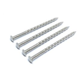 Stainless Screw Shank Decking Nails , 2.8X50MM A2 Grade Twist Shank Nails