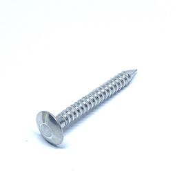 48 X 2.5MM Aluminium Roofing Nails Flat Head / Oval Head For Nail Gun