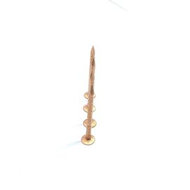 0.120" Big Flat Head Roofing Copper Clout Nails Jagged Shank 3.0 X 40MM