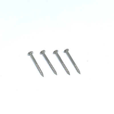 1.6X19MM Ring Shank 316 stainless steel flat head nails