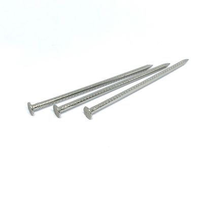 3.75X100MM Hollow Shank Stainless Steel Checkered Flat Head Nails