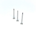 Clout Head 4 Hollow Shank Stainless Steel Nails Anti Corrosion