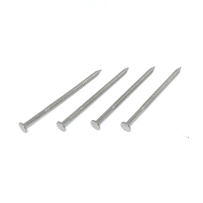 Rust Protection Flat Head Ring Shank Nails SUS316 For Outdoor