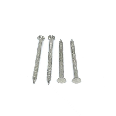 2.3mm Diameter Oval Head Ring Shank Nails A2 Stainless Steel