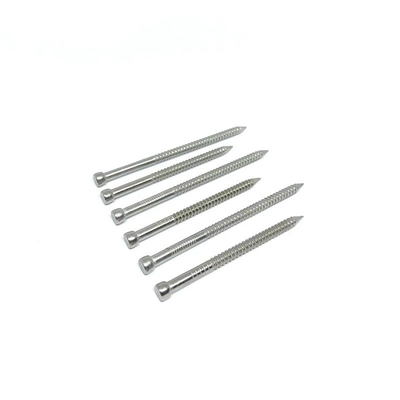 OEM Lost Head 316 Stainless Steel Annular Ring Shank Nails With CE