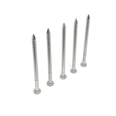 Stainless Steel Decking Head Ring Shank Nails For Roofing 3.15X30MM