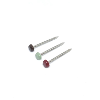 Annular Ringed A4 Stainless Steel Plastic Head Pins For Construction Fixing