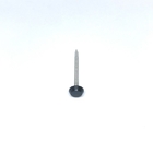 A4 Stainless Steel Ring Shank Plastic Head Nails Black Anthracite Grey 50MM