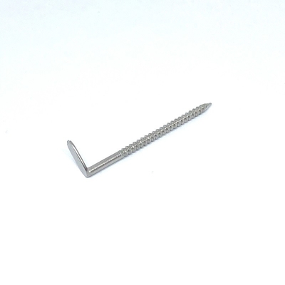 Right Angle Head Stainless Steel Clinch Nails Annular Ring Shank Type