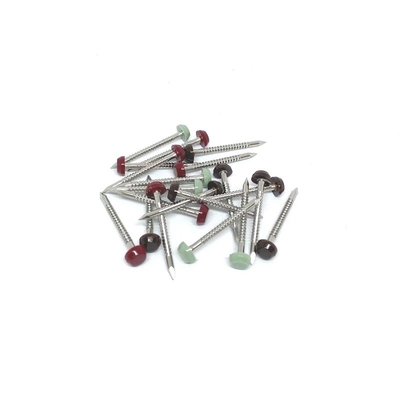 Annular Ringed A4 Stainless Steel Plastic Head Pins For Construction Fixing