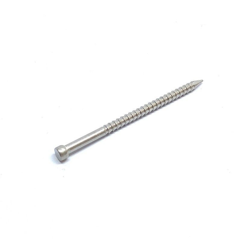 Jolt Head Polished Stainless Steel Annular Ring Shank Nails For Timbers
