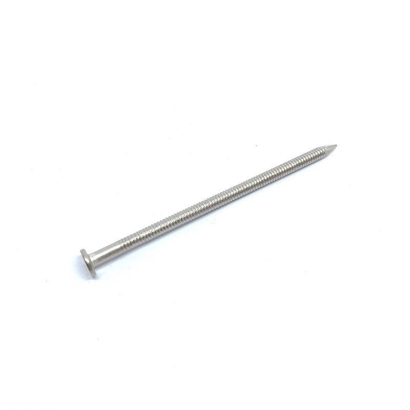 32MM X 1.9 Checkered Flat Head Ring Shank Nails SUS316 Rust Protection