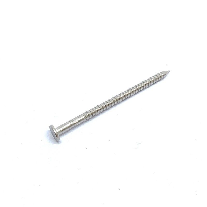 OEM Flat Head Ring Shank Flooring Nails 2.8 X 50MM With Polished Surface