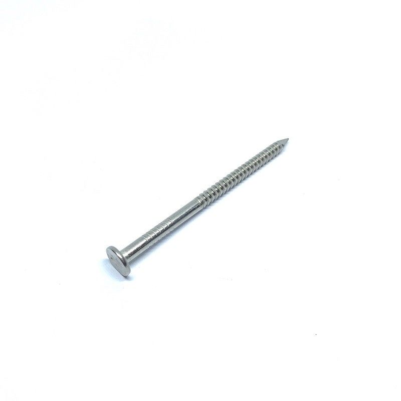 4.0 X 90MM SUS304 Flat Head Ring Shank Nails For Wood With CE Approved