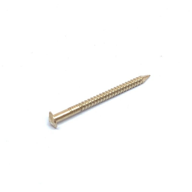 50MM X 2.8 Rose Head Silicon Bronze Nails Ring Shank Corrosion Resistance
