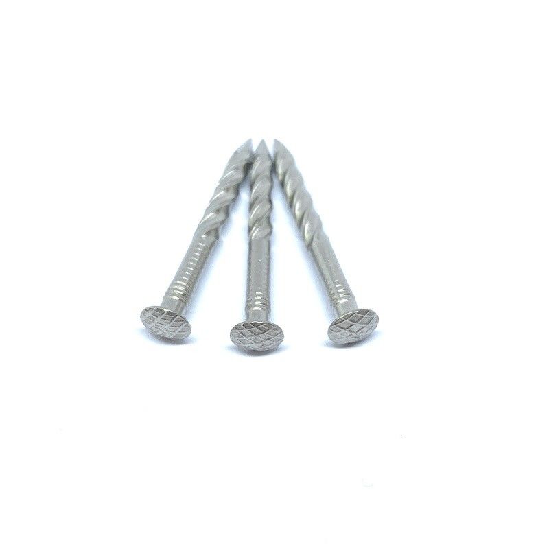 Custom Oval Head Screw Shank Nails Anti Corrosion 2.8X65MM A2 Grade