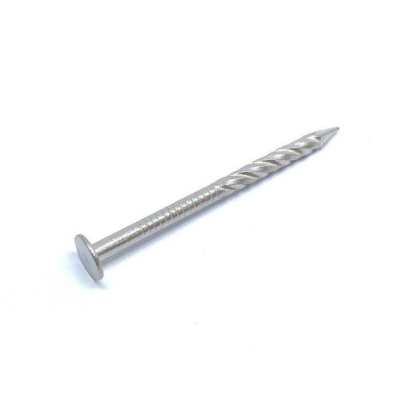 3.4 X 75MM Twist Shank Flat Head Nails For Framing Of Stainless Steel A4