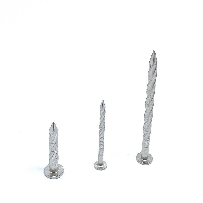 3.05 X 65MM Twist Shank Nails Flat Head For Wood , Size Can Custom Made