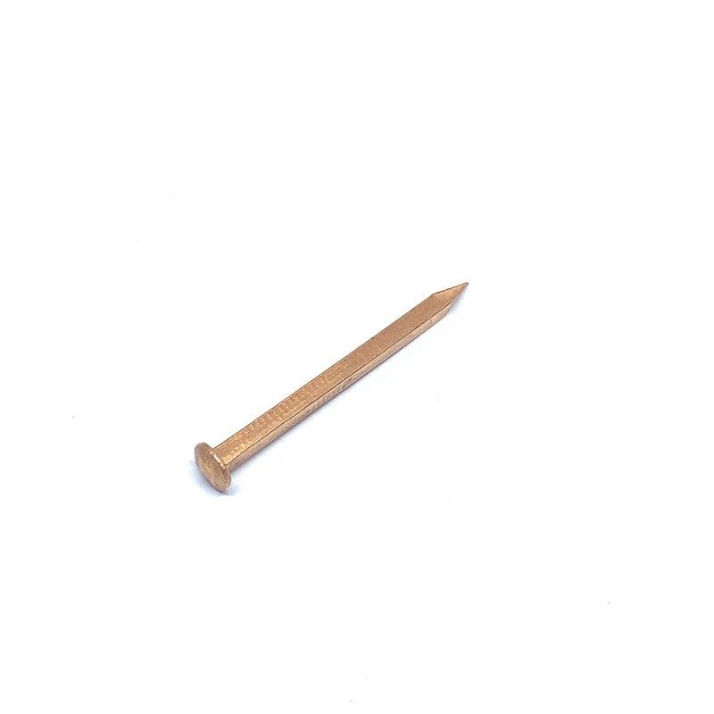 25MM X 1.6 Hard Drawn Copper Square Boat Nails / Rivet Natural Color