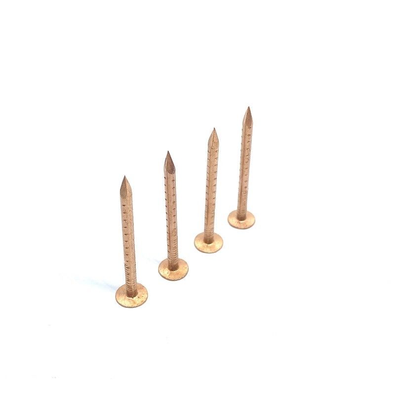 30 X 2.8MM Four Hollow Shank Copper Clout Nails For Roof And Slate