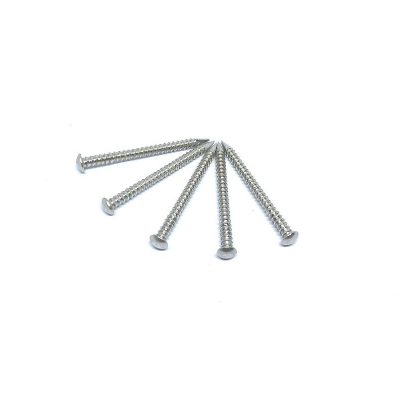 SUS316 Oval Head Stainless Steel Nails Ring Shank For Wood 1.95X35MM