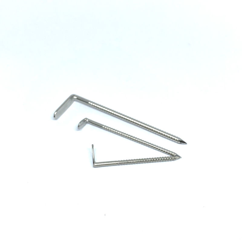 Right Angle Head Stainless Steel Nails With Annular Ring Shank