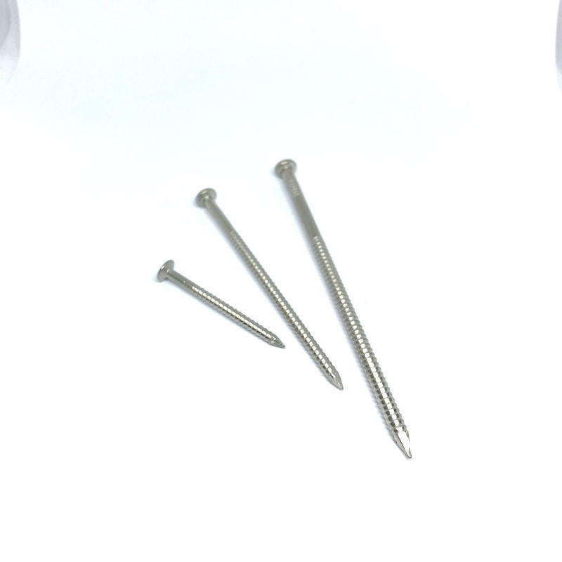 Flat Head Ring Shank 304 316 Stainless Steel Annular Nails