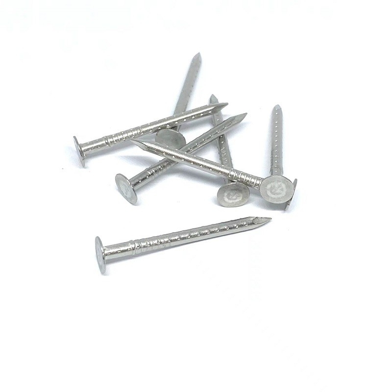 Clout Head 4 Hollow Shank Stainless Steel Nails Anti Corrosion