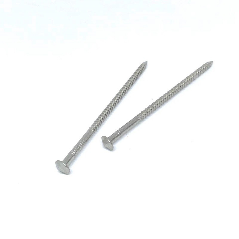 Rose Head Annular Ring Shank Stainless Steel Nails For Wooden Project