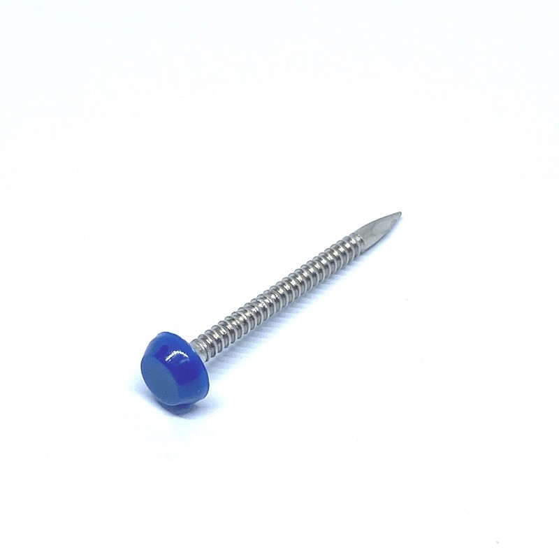 Stainless Steel UPVC Poly Top Pins Nails Plastic Headed  Colour & Size Options 
